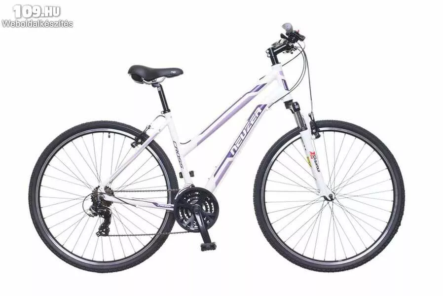 X100 női fehér/bordó-mályva 19 cross kerékpár