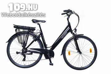 Hollandia Delux női fekete/fehér 19,5 elektromos kerékpár