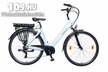 Hollandia Delux női babakék/fekete 18 elektromos kerékpár