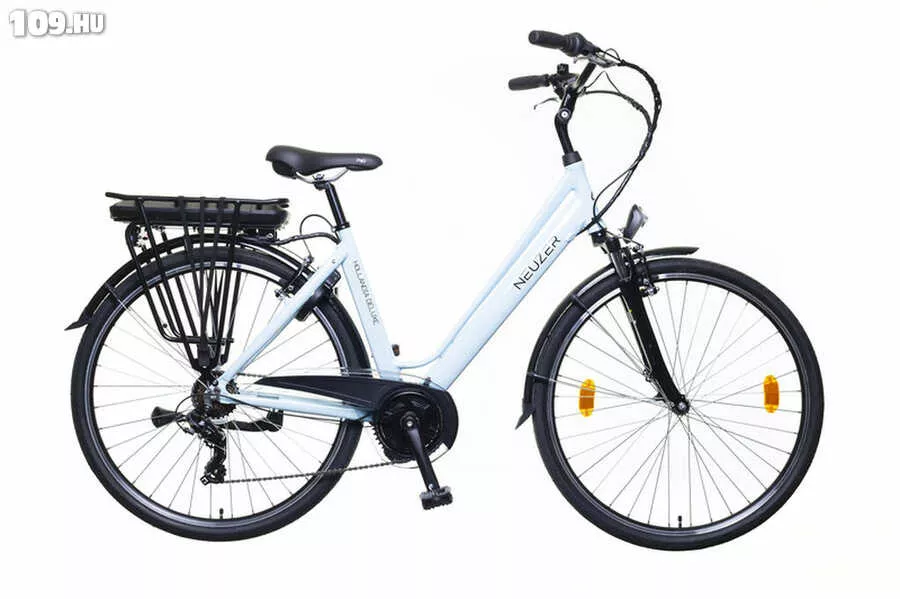 Hollandia Delux női babakék/fekete 19,5 elektromos kerékpár