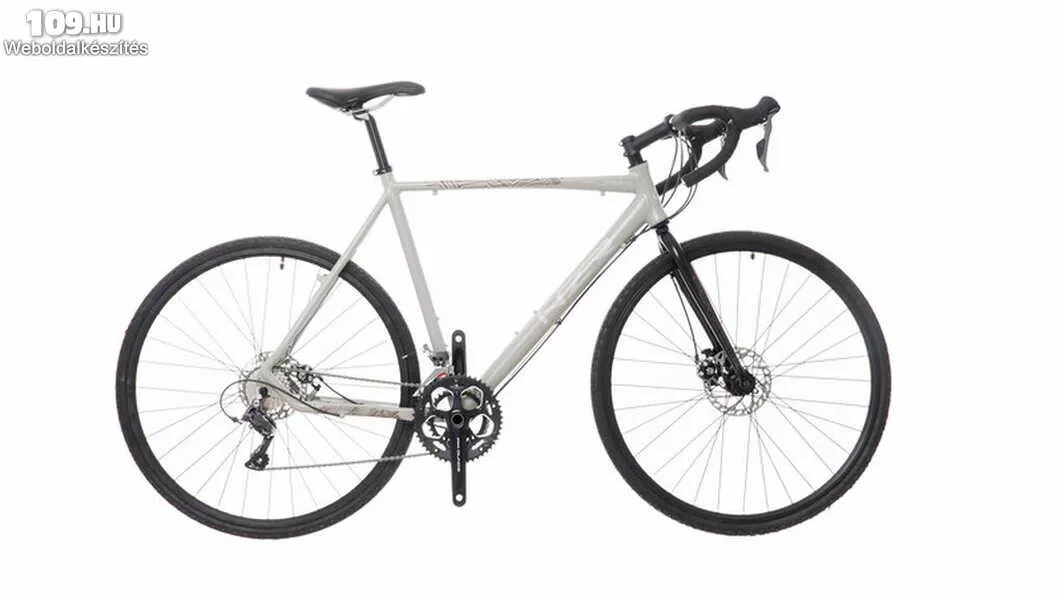 Turin világosszürke/barna-fehér 53 cm gravel kerékpár