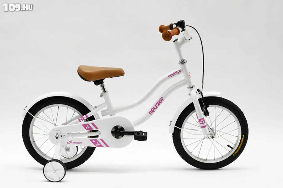 Cruiser 16 lány fehér/pink kerékpár
