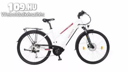 Belluno női 17 fehér Bafang középmotoros elektromos kerékpár