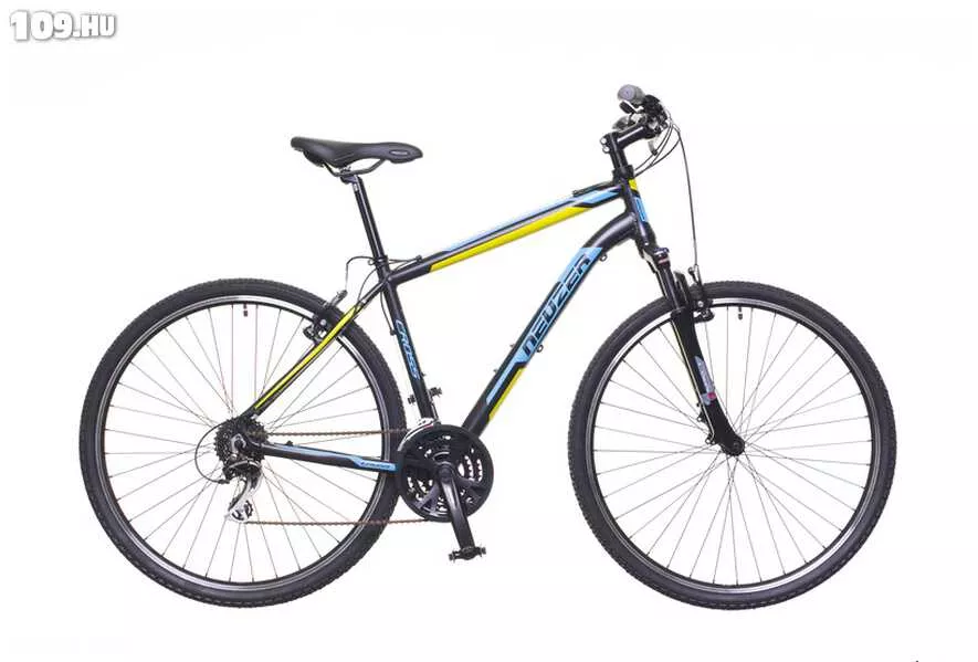 X200 férfi fekete/kék-sárga 19 cross kerékpár