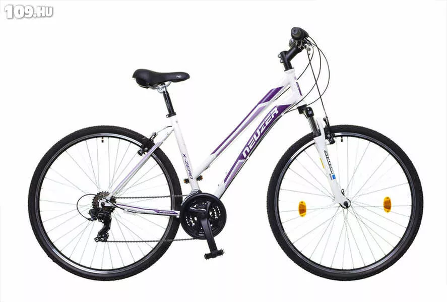 X-Zero női fehér/lila-mályva 19 cross kerékpár