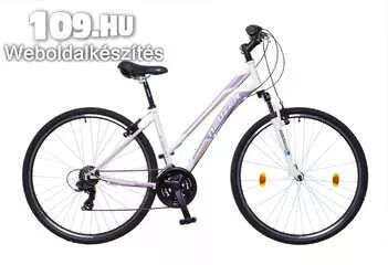 X-Zero női fehér/mályva-rózsa 19 cross kerékpár