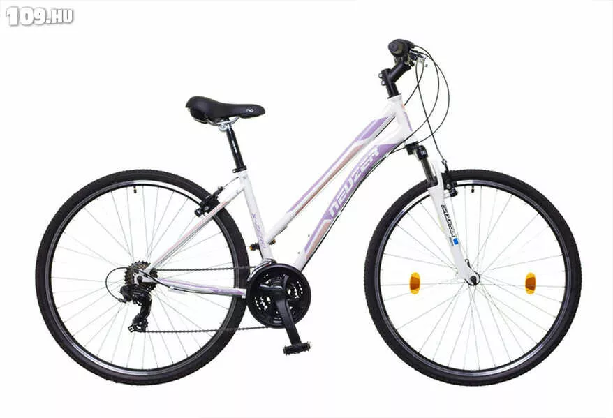X-Zero női fehér/mályva-rózsa 19 cross kerékpár