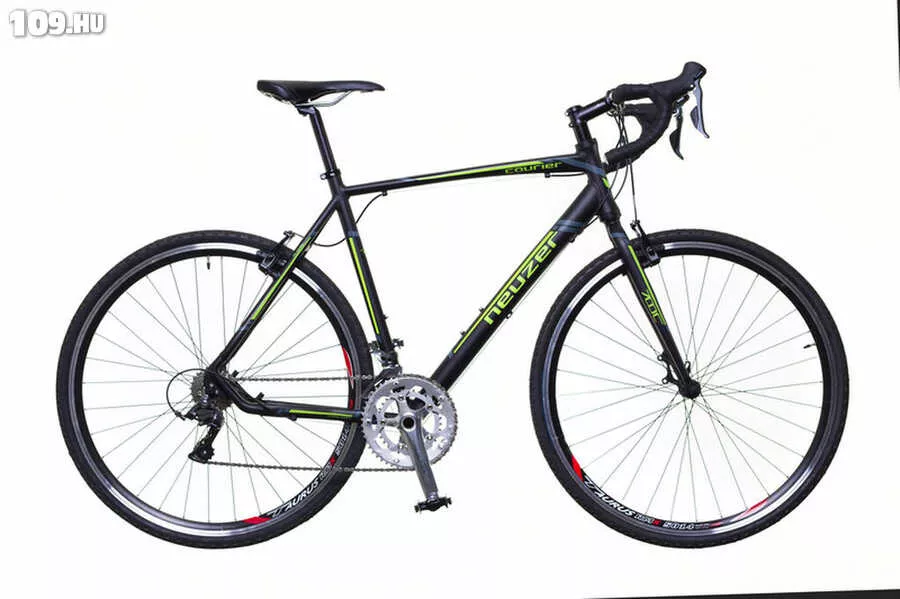 Courier CX fekete/zöld-szürke matt 50 cm gravel kerékpár