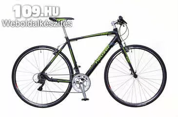 Courier DT fekete/zöld-szürke matt 46 cm fitness kerékpár