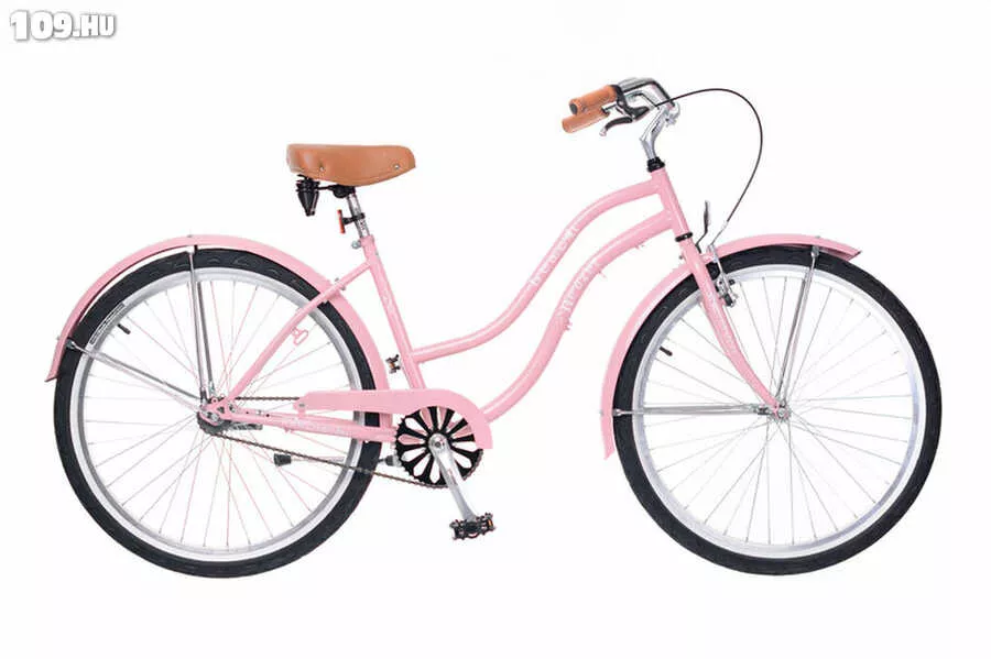 California női rózsa cruiser kerékpár