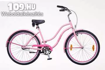 Sunset női rózsaszín/magenta cruiser kerékpár