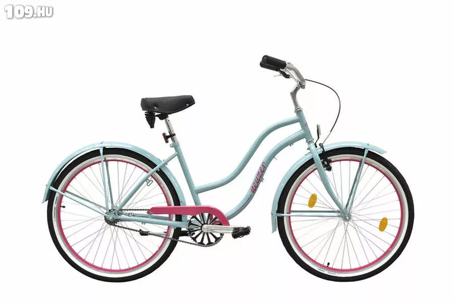 Sunset női celeste/pink cruiser kerékpár