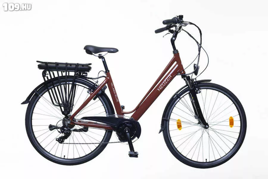 Hollandia Delux női barna/fehér 18 elektromos kerékpár