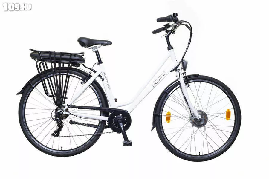 Hollandia Basic női fehér/fekete 19,5 aluminium vázas elektromos kerékpár