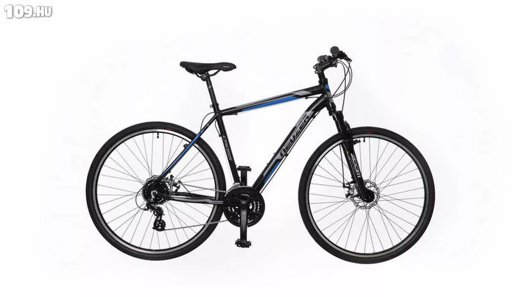 X200 Disc férfi fekete/kék-szürke 19 tárcsafékes cross kerékpár