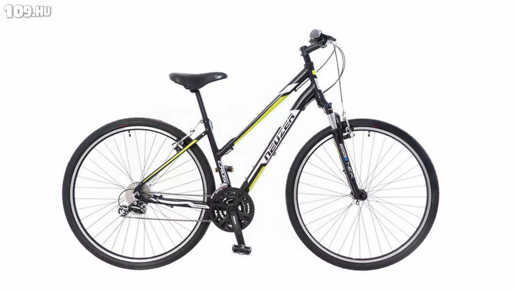 X200 női fekete/fehér-sárga 19 cross kerékpár
