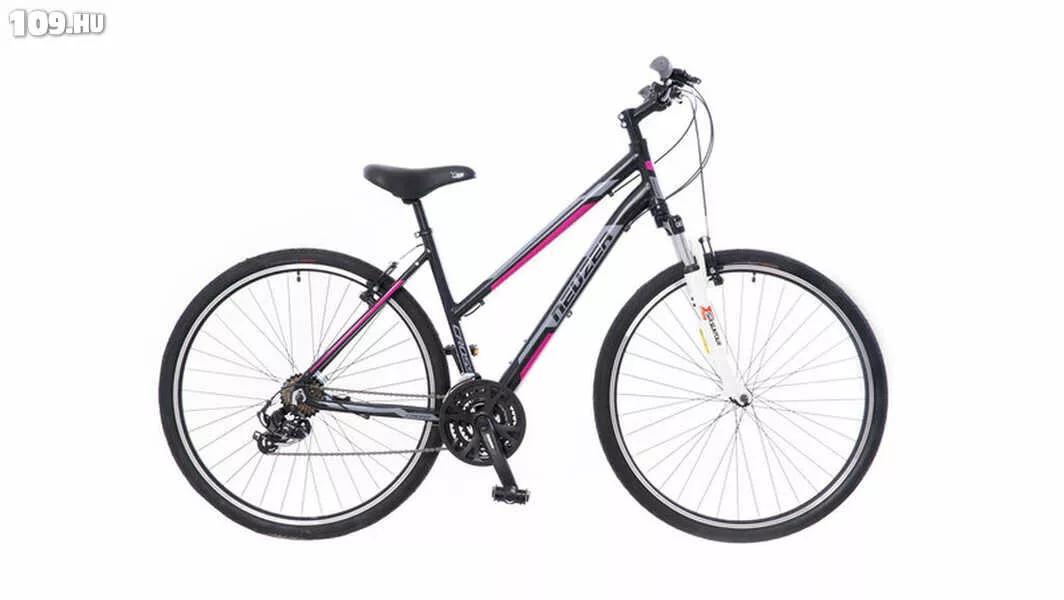 X100 női fekete/szürke-pink 19 cross kerékpár