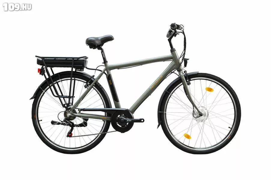 Zagon férfi 19 zöldes szürke/arany-fekete elektromos kerékpár