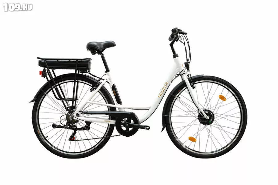 Zagon női 17 E-Trekking matt fehér/arany-fekete elektromos kerékpár
