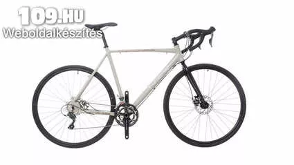 Turin világosszürke/barna-fehér 53 cm gravel kerékpár