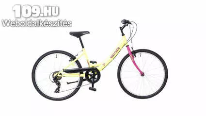 Cindy 24 6S sárga/pink-piros lány kerékpár