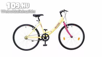 Cindy 24 1S sárga/pink-piros lány kerékpár