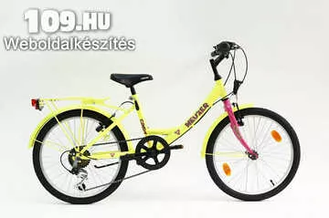 Cindy 20 City sárga/pink-piros lány kerékpár