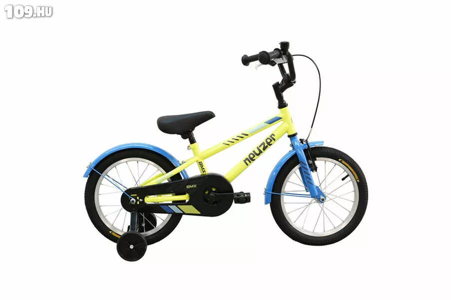BMX 14 fiú sárga/fekete-kék kerékpár