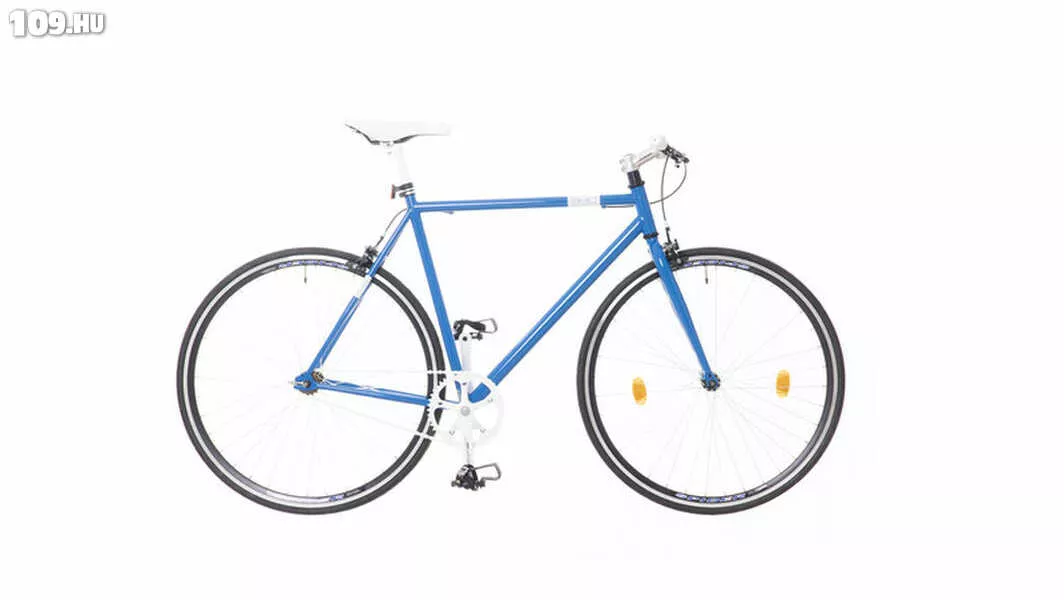 Skid metálkék/fehér 56 cm fixi kerékpár