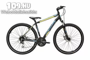 X200 Disc férfi fekete/kék-sárga 17 tárcsafékes cross kerékpár