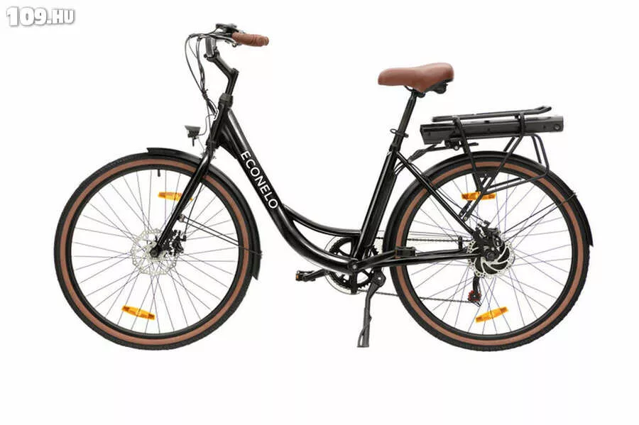 Econelo női 18 E-City fekete elektromos kerékpár